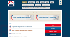 Desktop Screenshot of logcabinhouston.org
